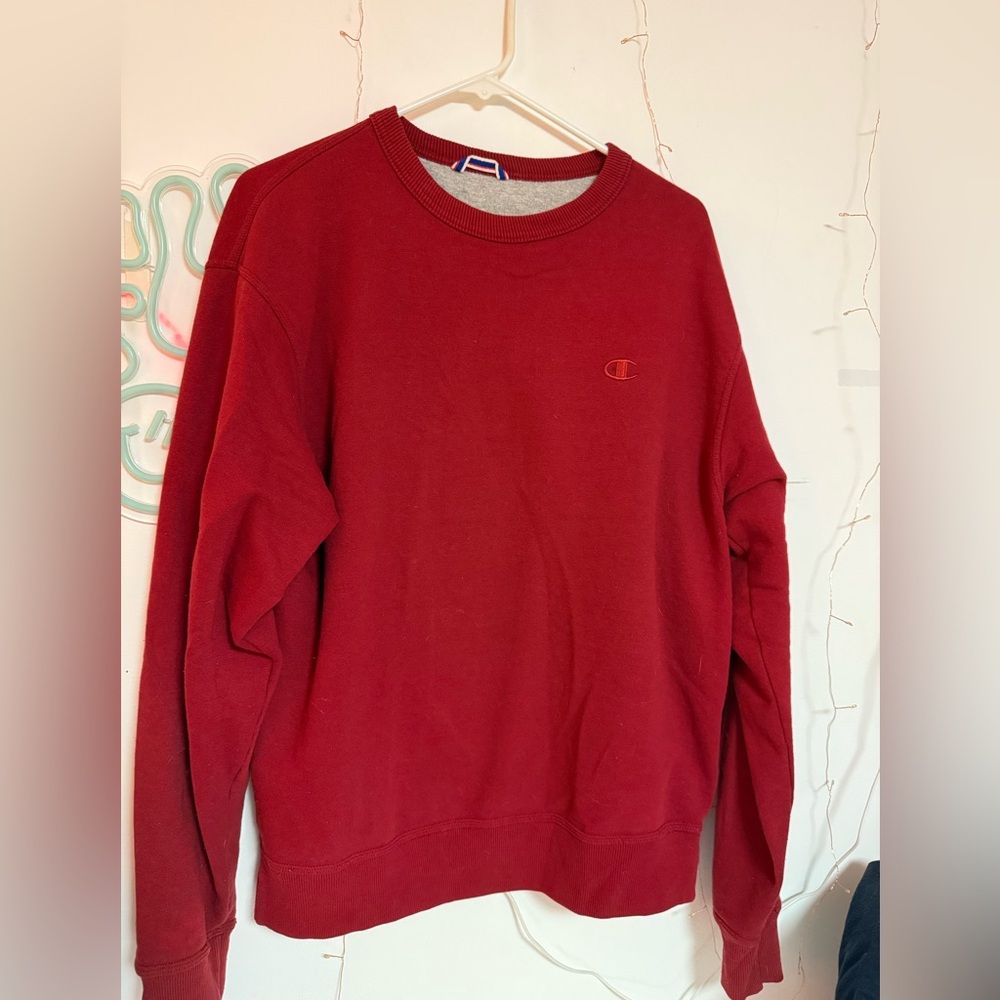 maroon champion crew neck